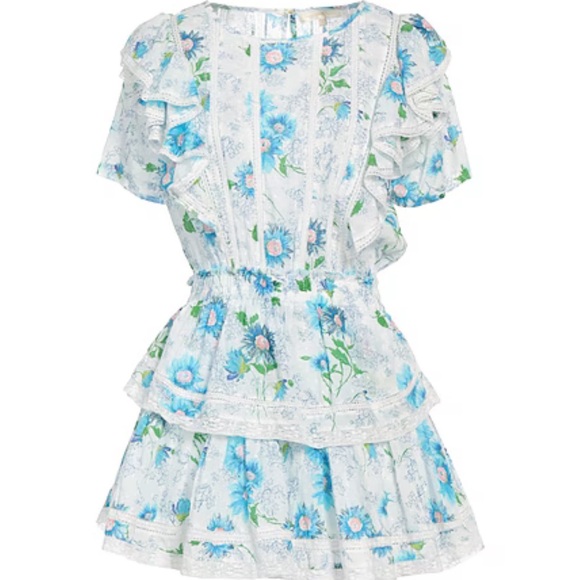 LoveShackFancy Natasha Ruffled Mini Dress - Picture 3 of 5